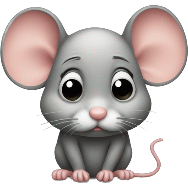 Little sad mouse emoji