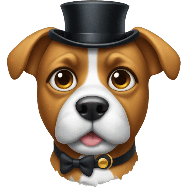 A dog with a monocle emoji