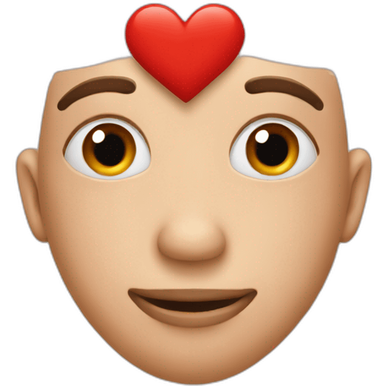 Red heart shape emoji