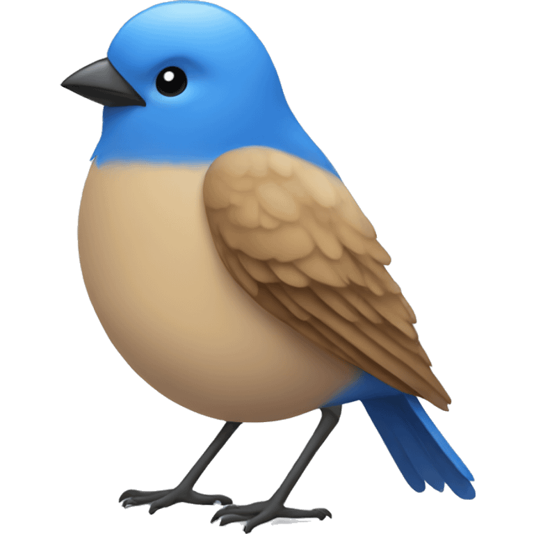 Blue bird emoji