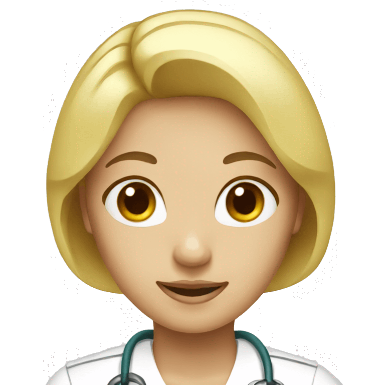 female blonde nurse emoji