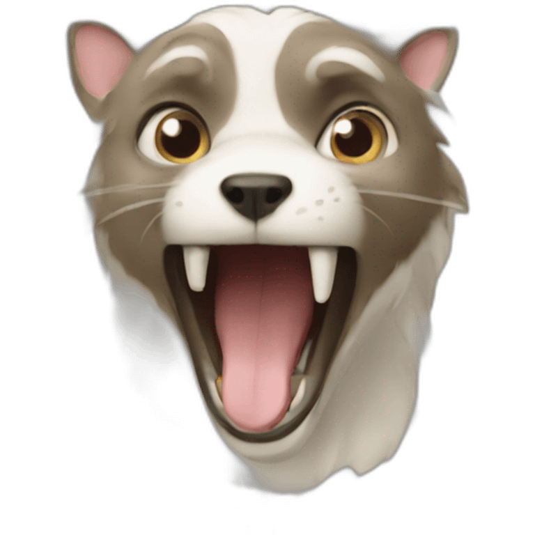 Animal crazy emoji