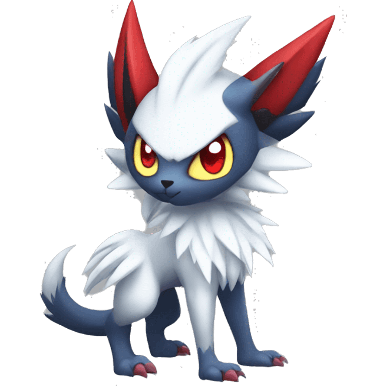 Cool Edgy Absol-Zangoose-Sneasel, full body emoji