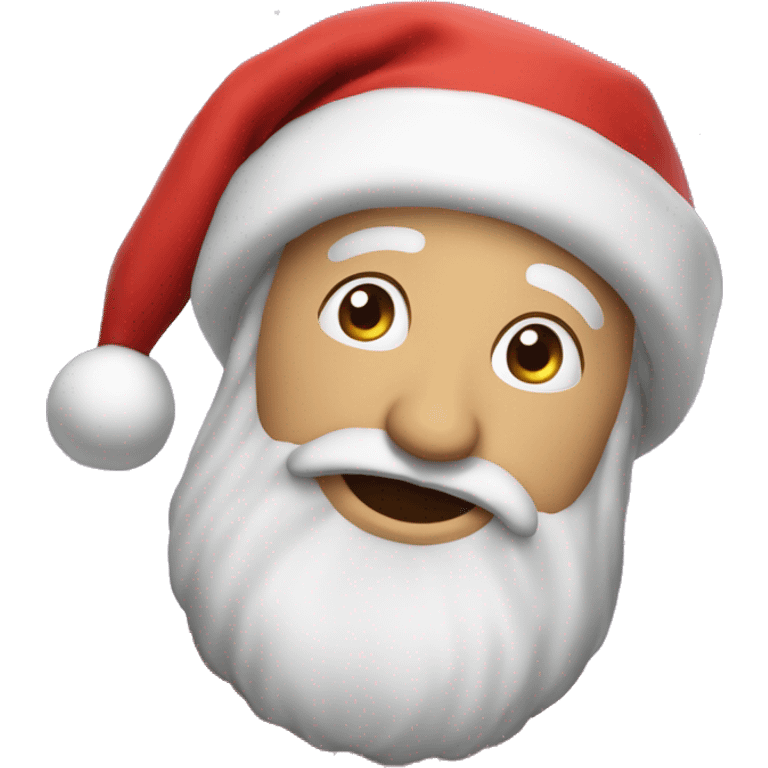 Schlafende weihnachtsmann emoji