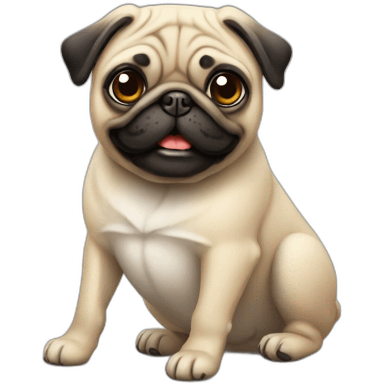 Pug fun emoji