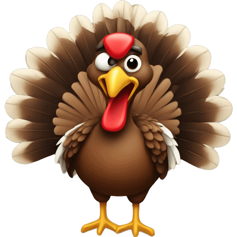 american turkey having a great time native american  emoji