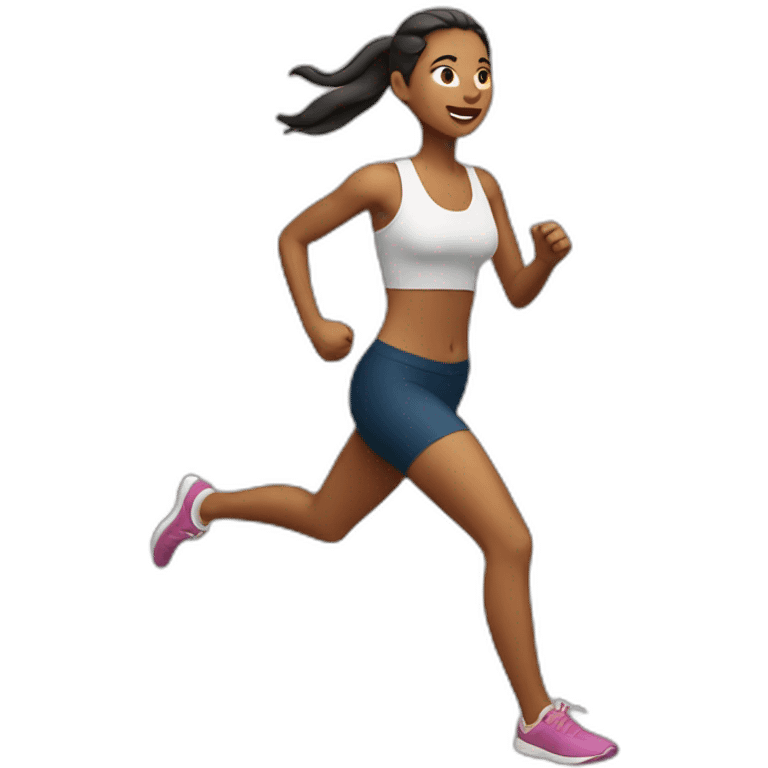 running woman emoji