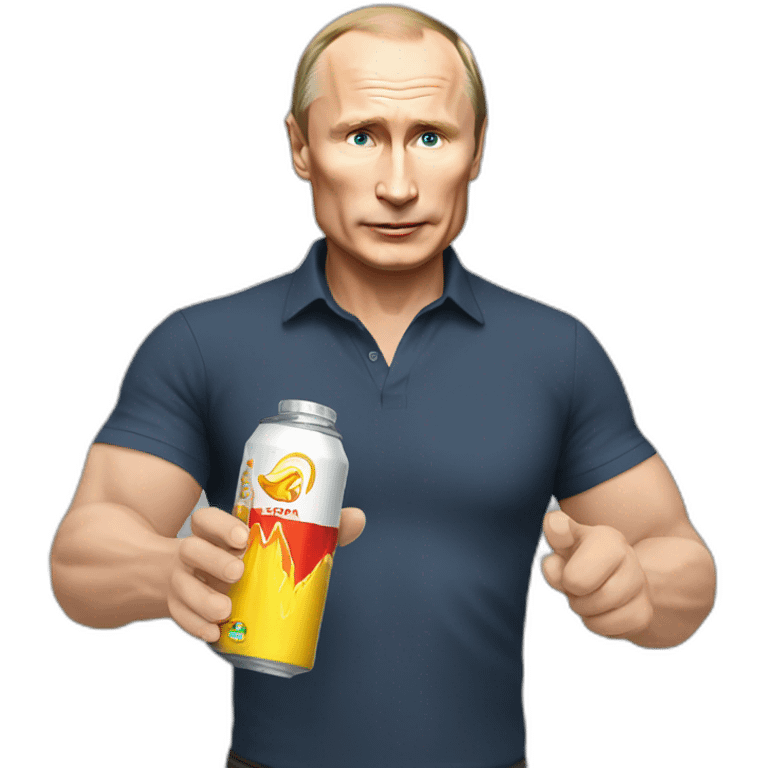 putin selling energy drink emoji