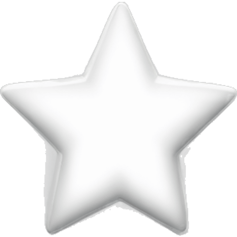 Cool white star emoji