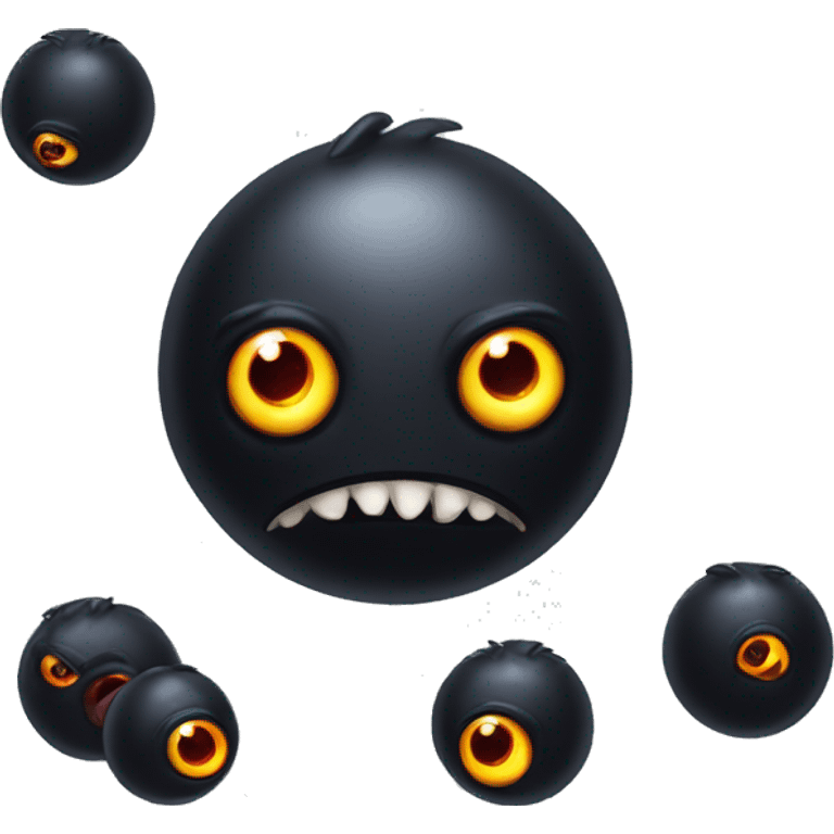 Black monster with One eyeball emoji