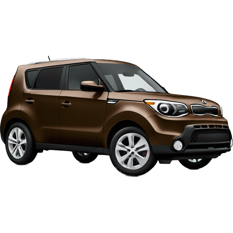 Brown kia soul car emoji