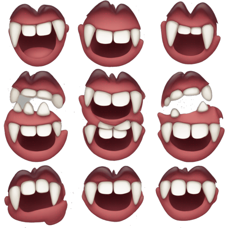 Vampire fangs emoji