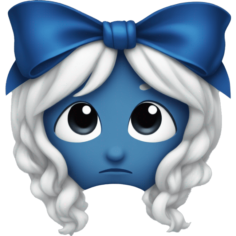 dark blue bow emoji