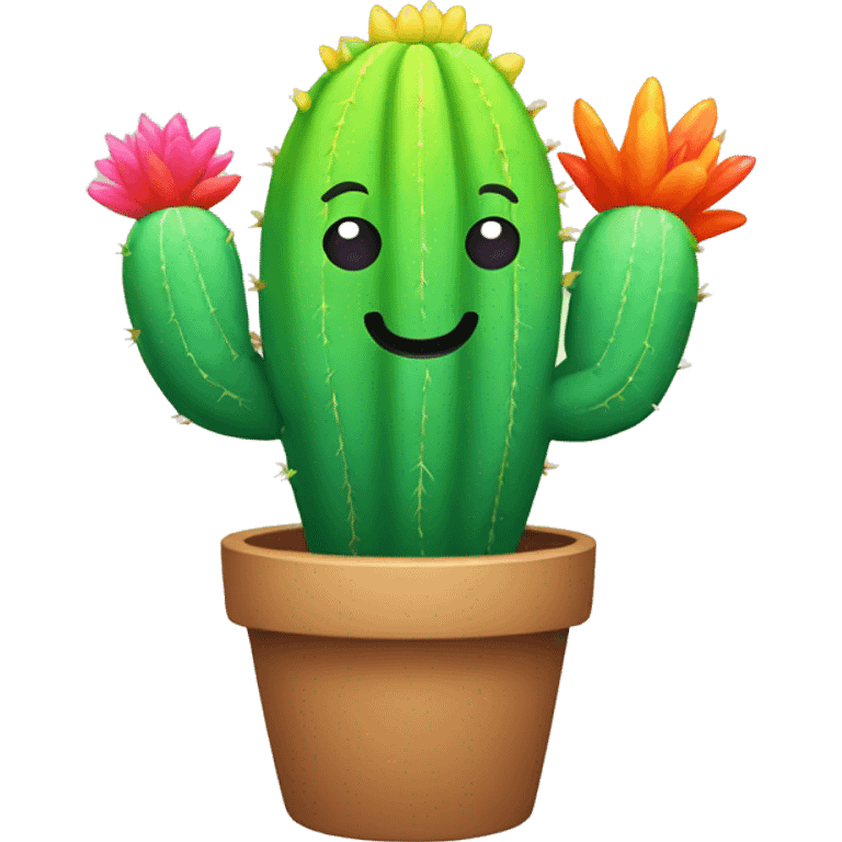 Rainbow Cactus emoji