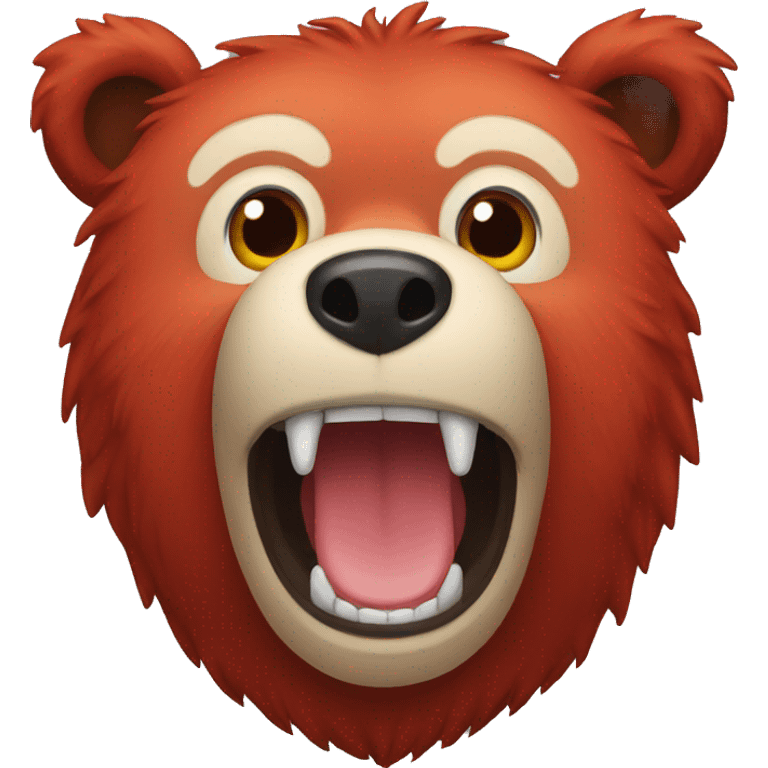 red bear emoji