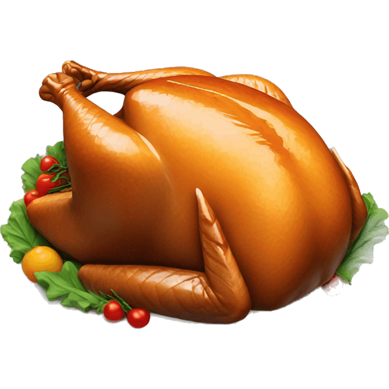 Cooked turkey emoji