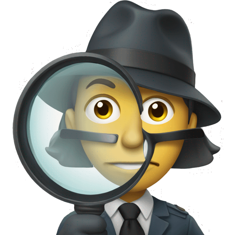 investigator with a magnifying glass emoji