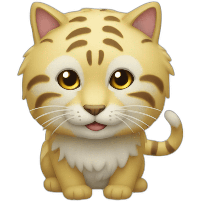 黄白相间小猫 emoji