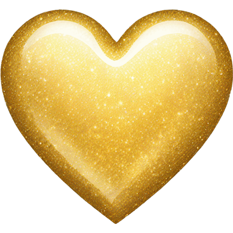 Sparkling gold heart emoji