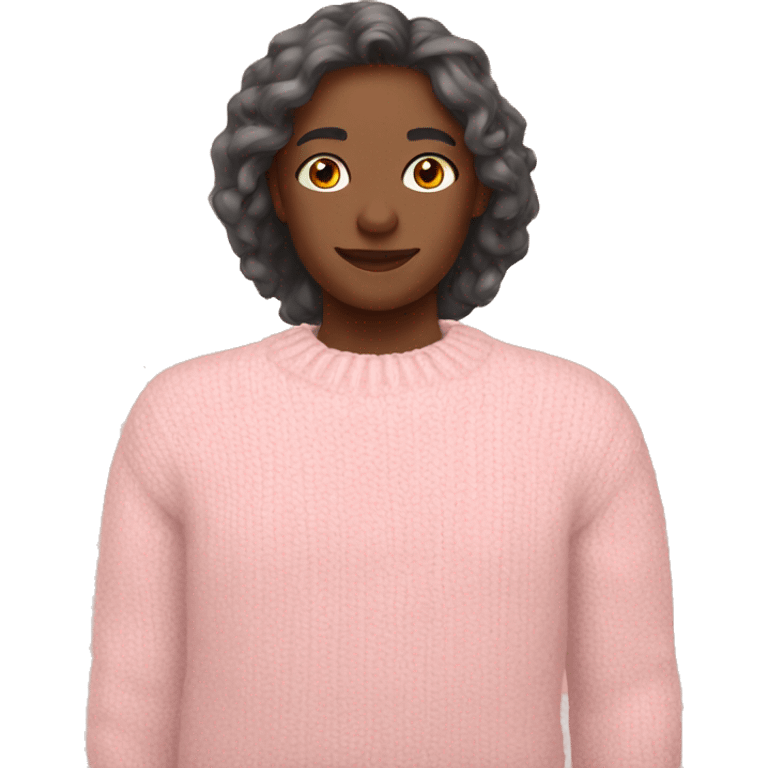 Light pink autumn sweater emoji