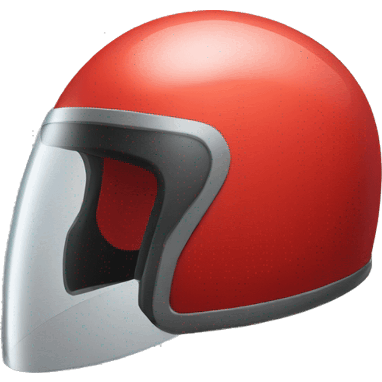 one cartoon red spacial helmet emoji