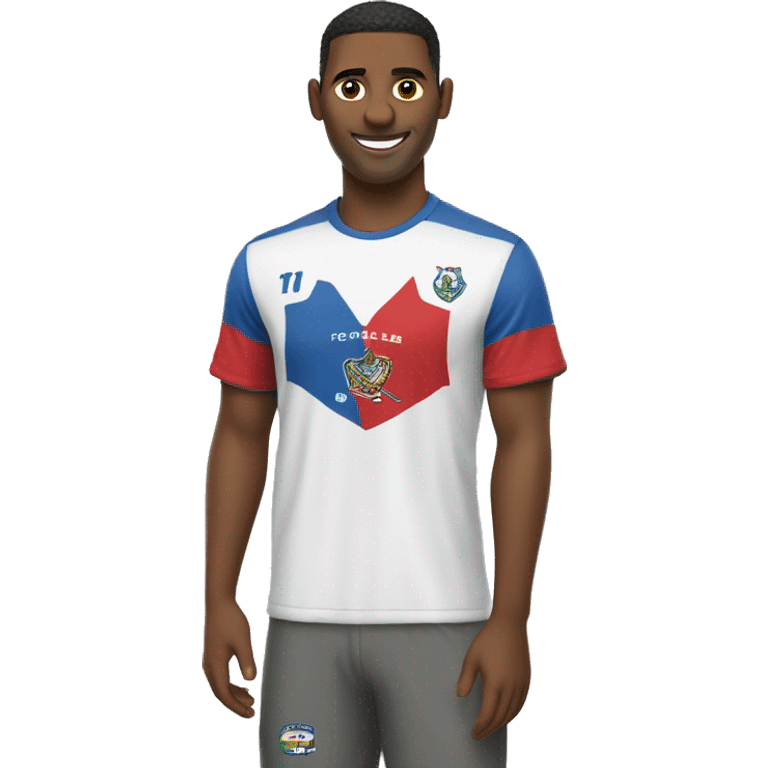 a man with a fortaleza esporte clube t-shirt  emoji