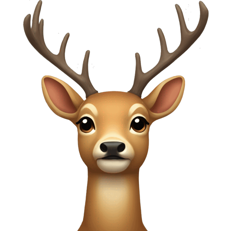 Deer with a bow emoji