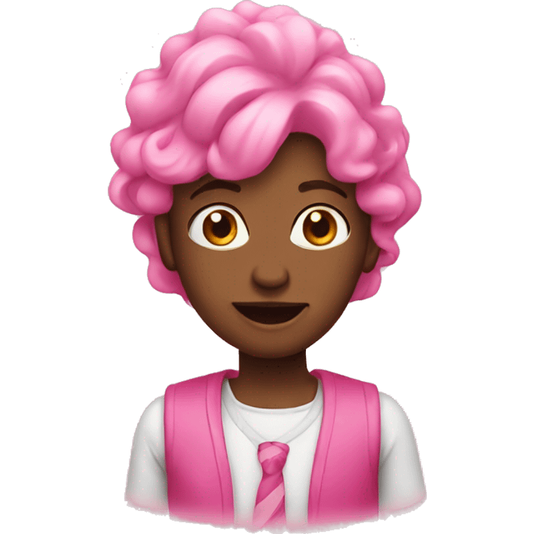 Pink birthday emoji