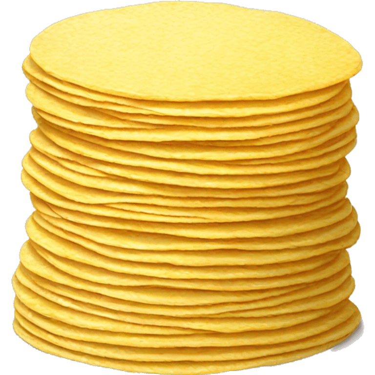 Stack of corn tortillas emoji