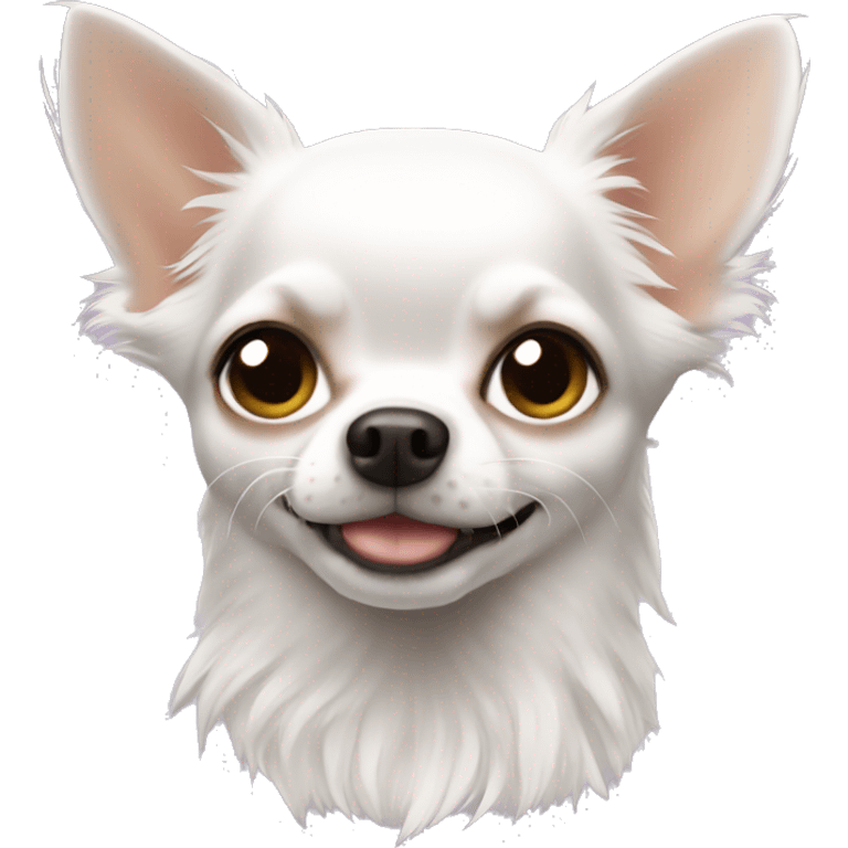 A white-haired chihuahua emoji