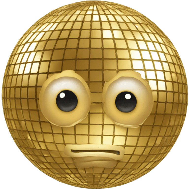 Golden disco ball emoji