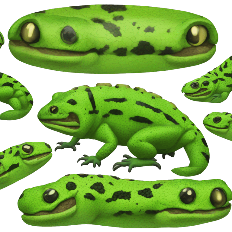 Green Gila Monster  emoji