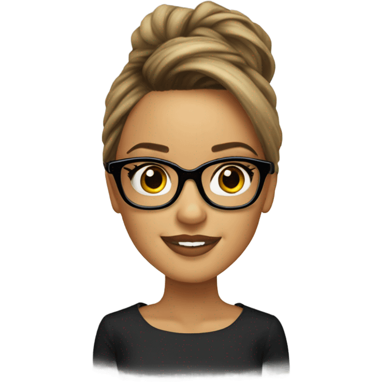 Jessica alba with glasses  emoji