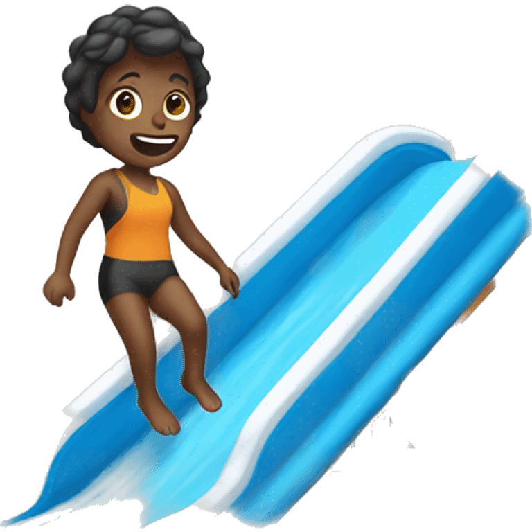 person on a waterslide emoji