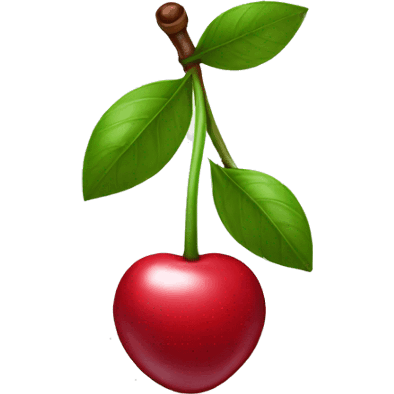 cherry with a bow on the stem  emoji