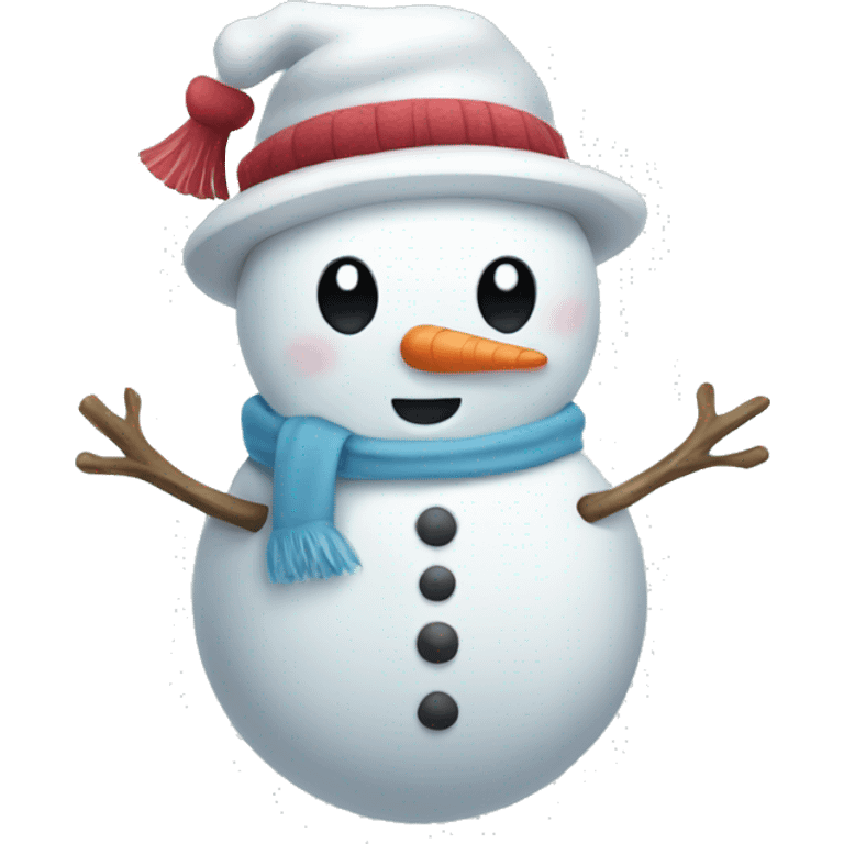 cute snowman emoji