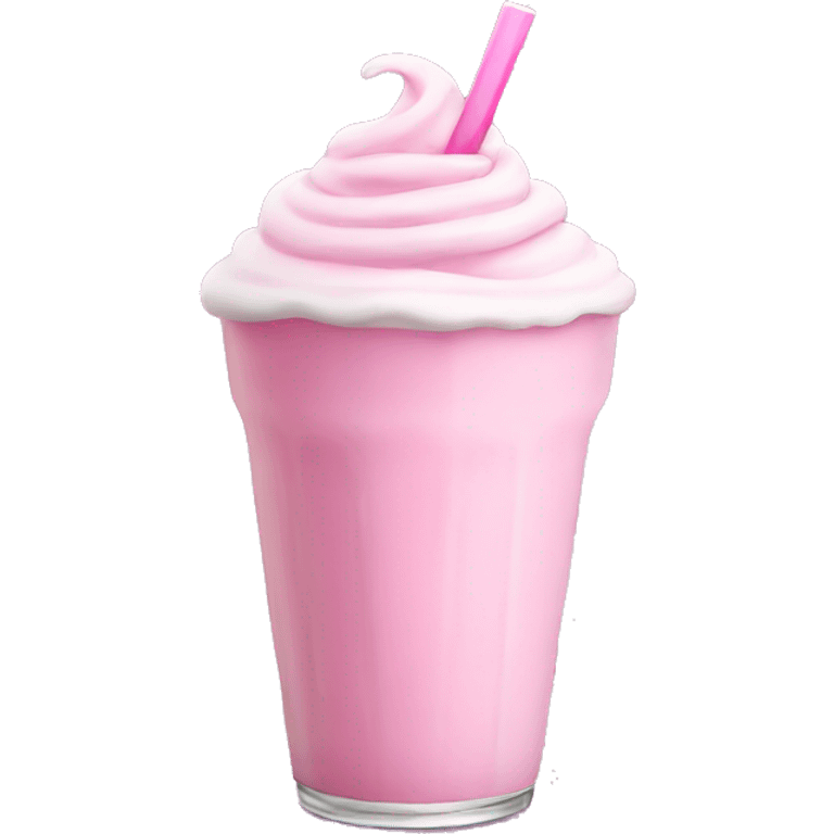 a pink milkshake  emoji