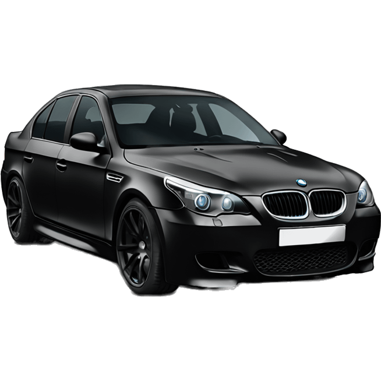 Black e60 m5 emoji