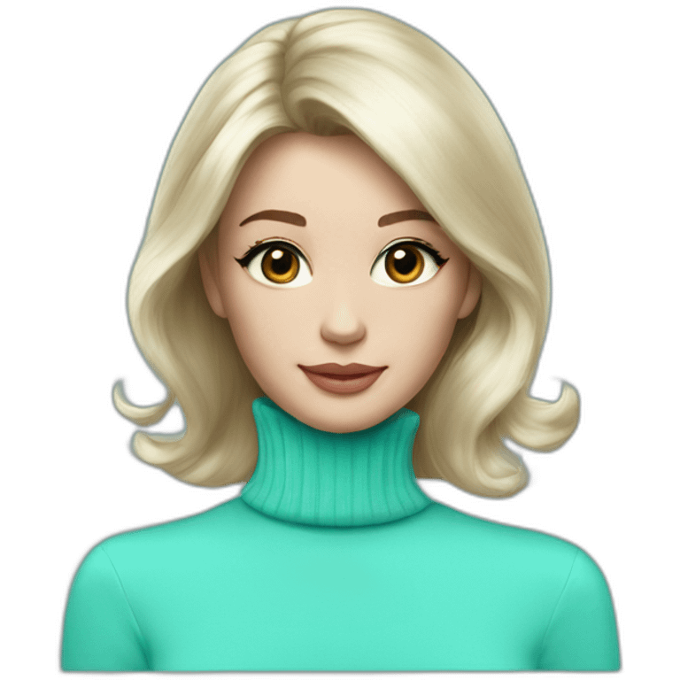 tiffany blue turtleneck emoji