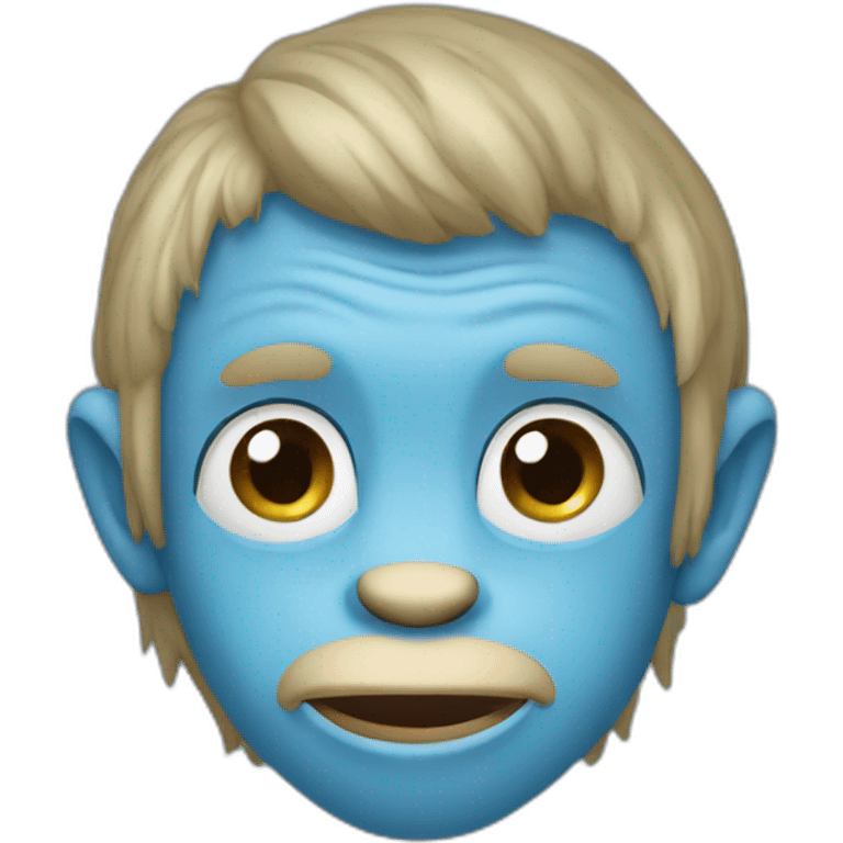 monkey blue emoji