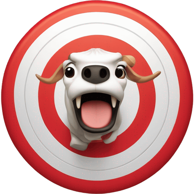 Bullseye mascot of Target emoji