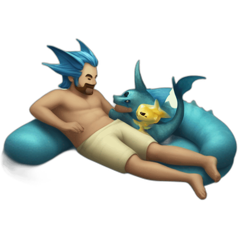 heinsenberg giving a massage to vaporeon emoji