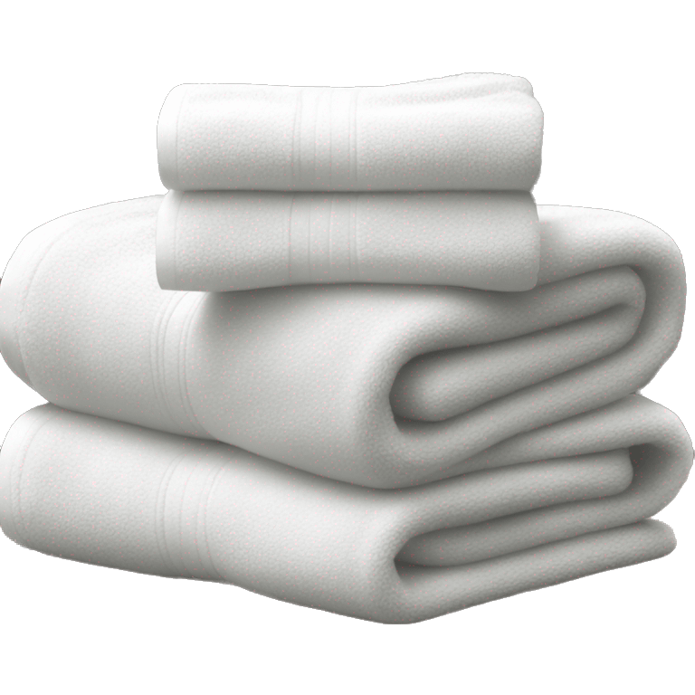 Clean white towels emoji