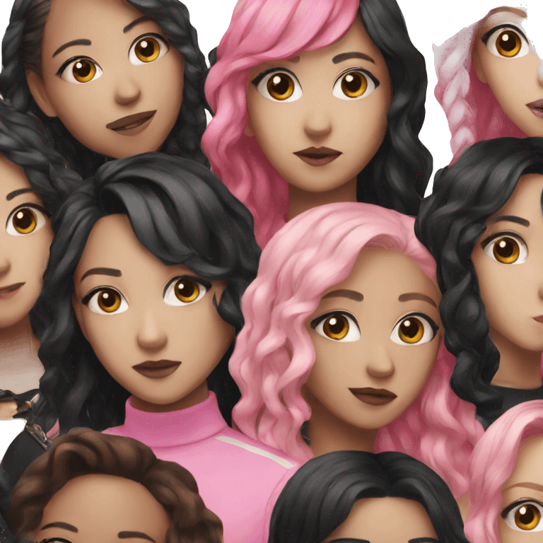 black pink members emoji