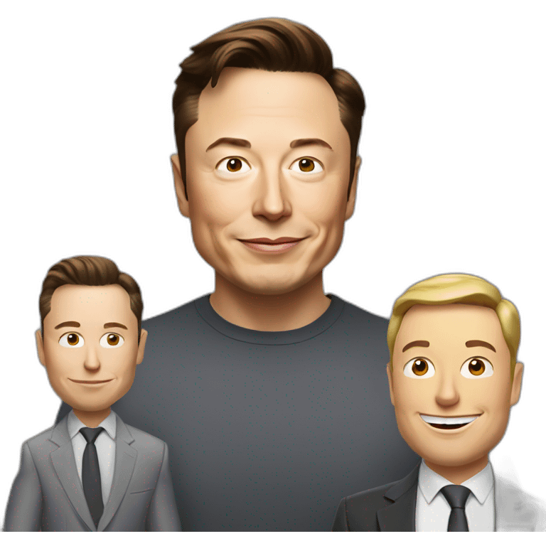 Elon musk with classe emoji