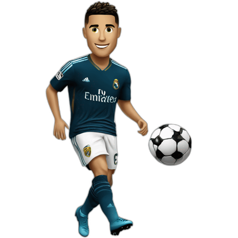 Ronaldo qui gagne le ballon dor emoji