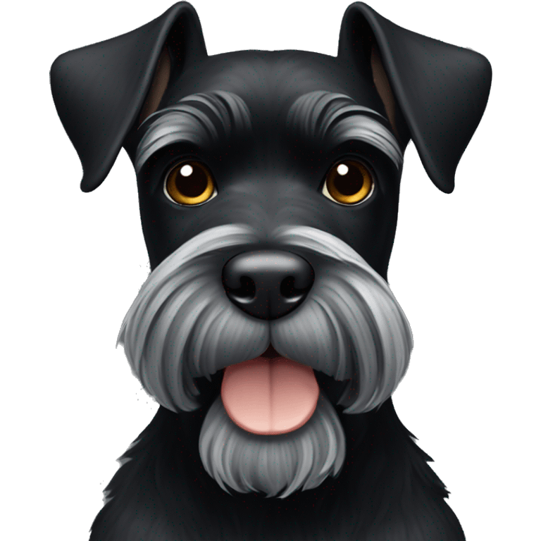 Black schnauzer  emoji