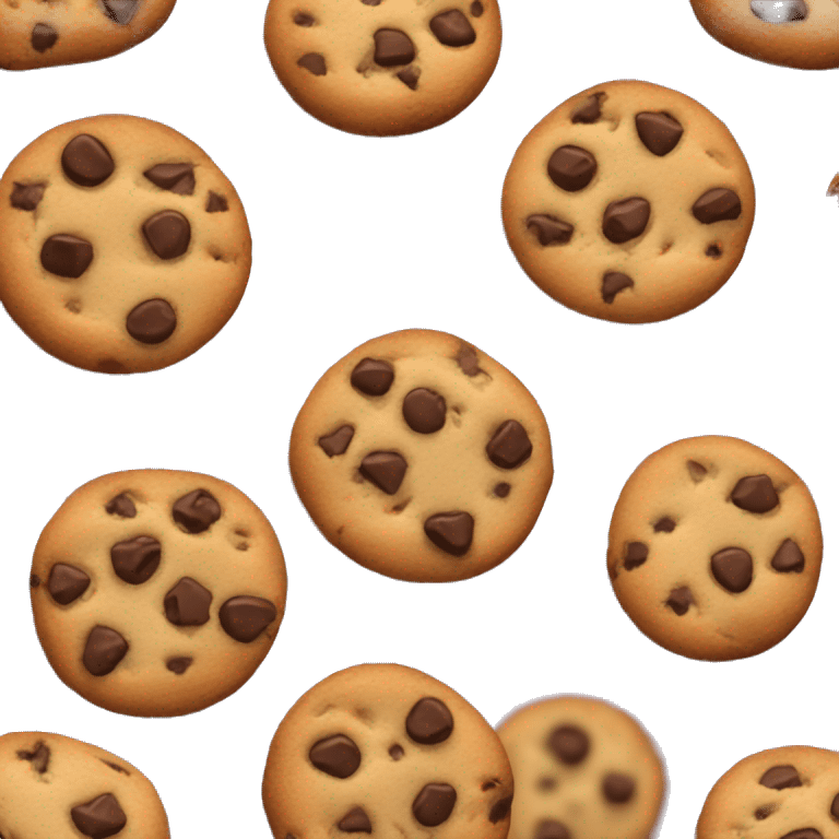 chunky chocolate chip cookie emoji