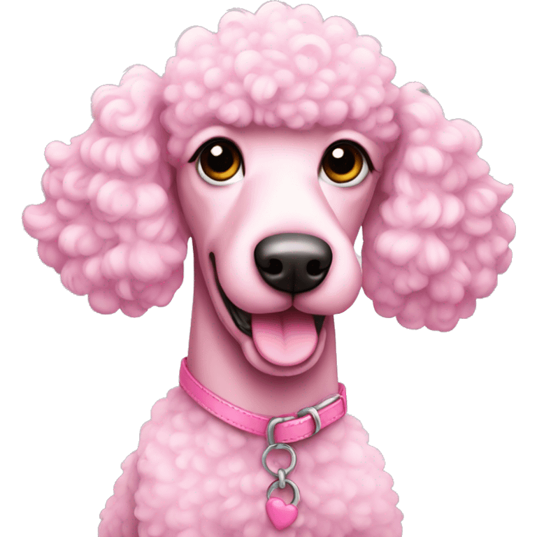 Pink poodle  emoji