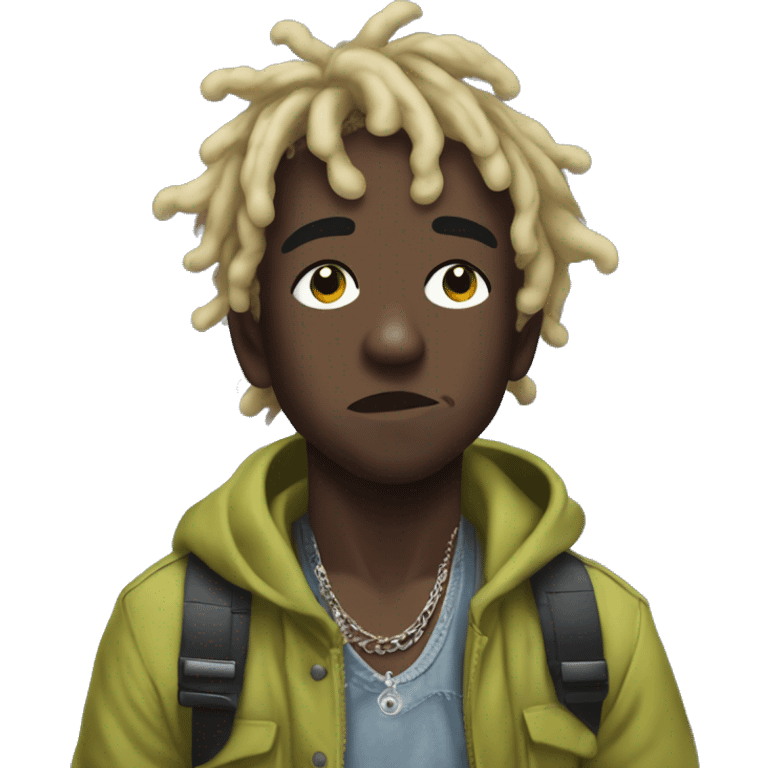 Lil uzi vert looking up to the sky emoji